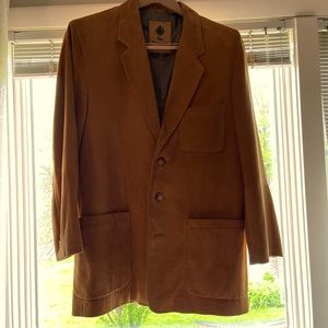 Suede sports jacket